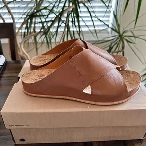 Like New Kork-Ease Tutsi Cross-Band Leather Sandals Size 10